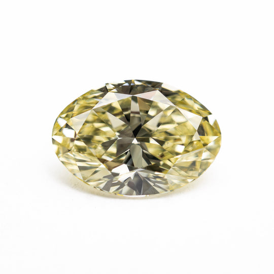 Light Yellow Brilliant Diamond - 2.17ct Oval