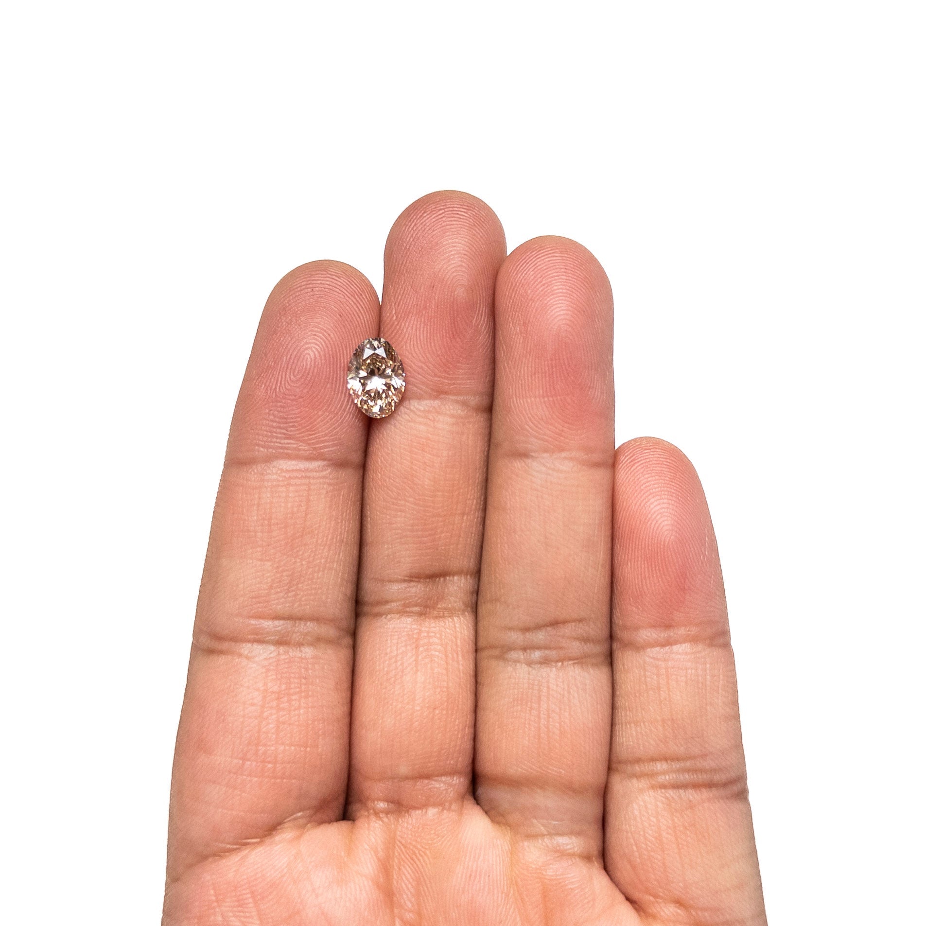Champagne Brilliant Diamond - 1.89ct Oval