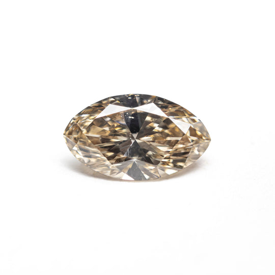 Champagne Brilliant Diamond - 1.02ct Marquise/Oval