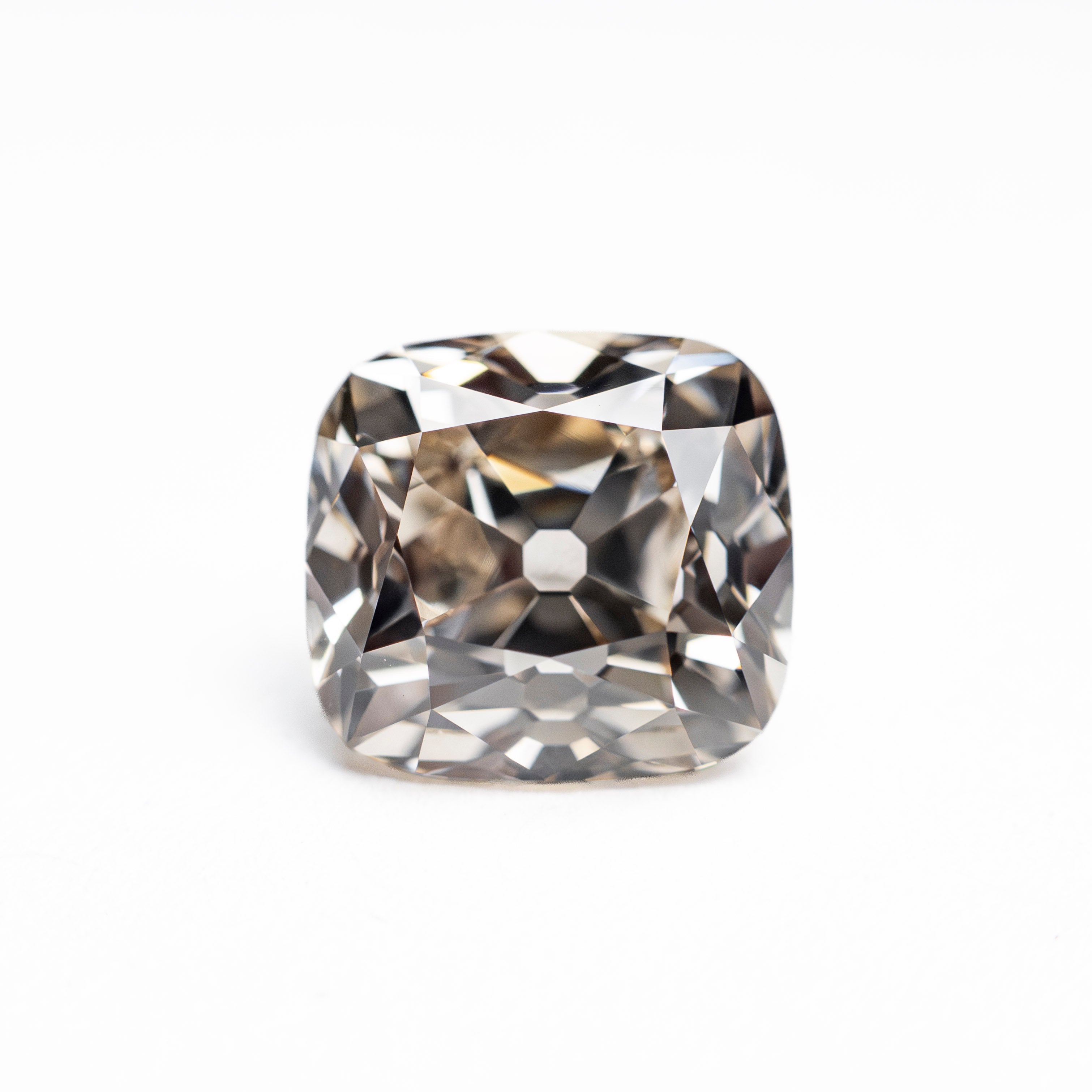 Champagne Modern Antique Old Mine Cut Diamond - 1.90ct Cushion