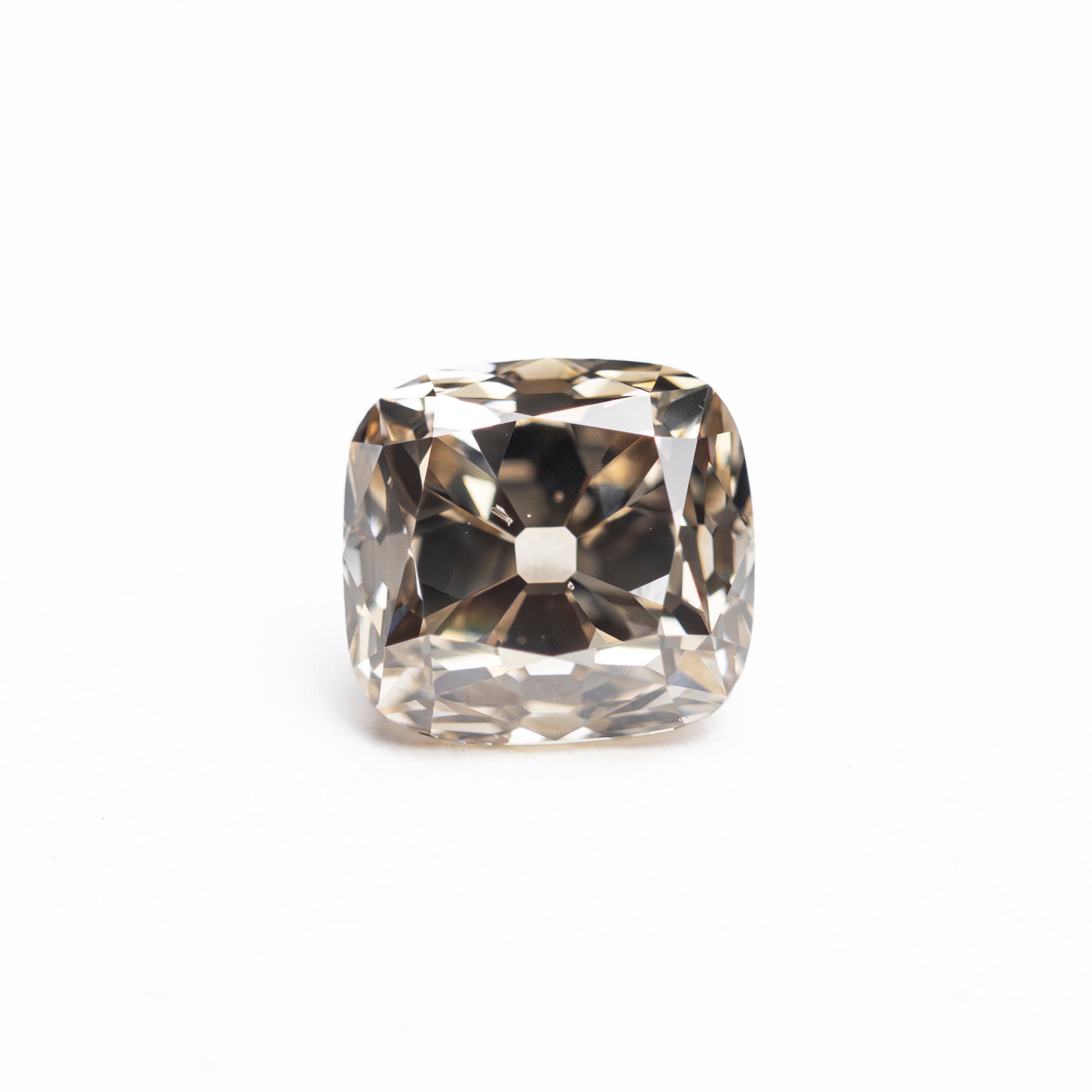 Champagne Modern Antique Old Mine Cut Diamond - 1.29ct Cushion