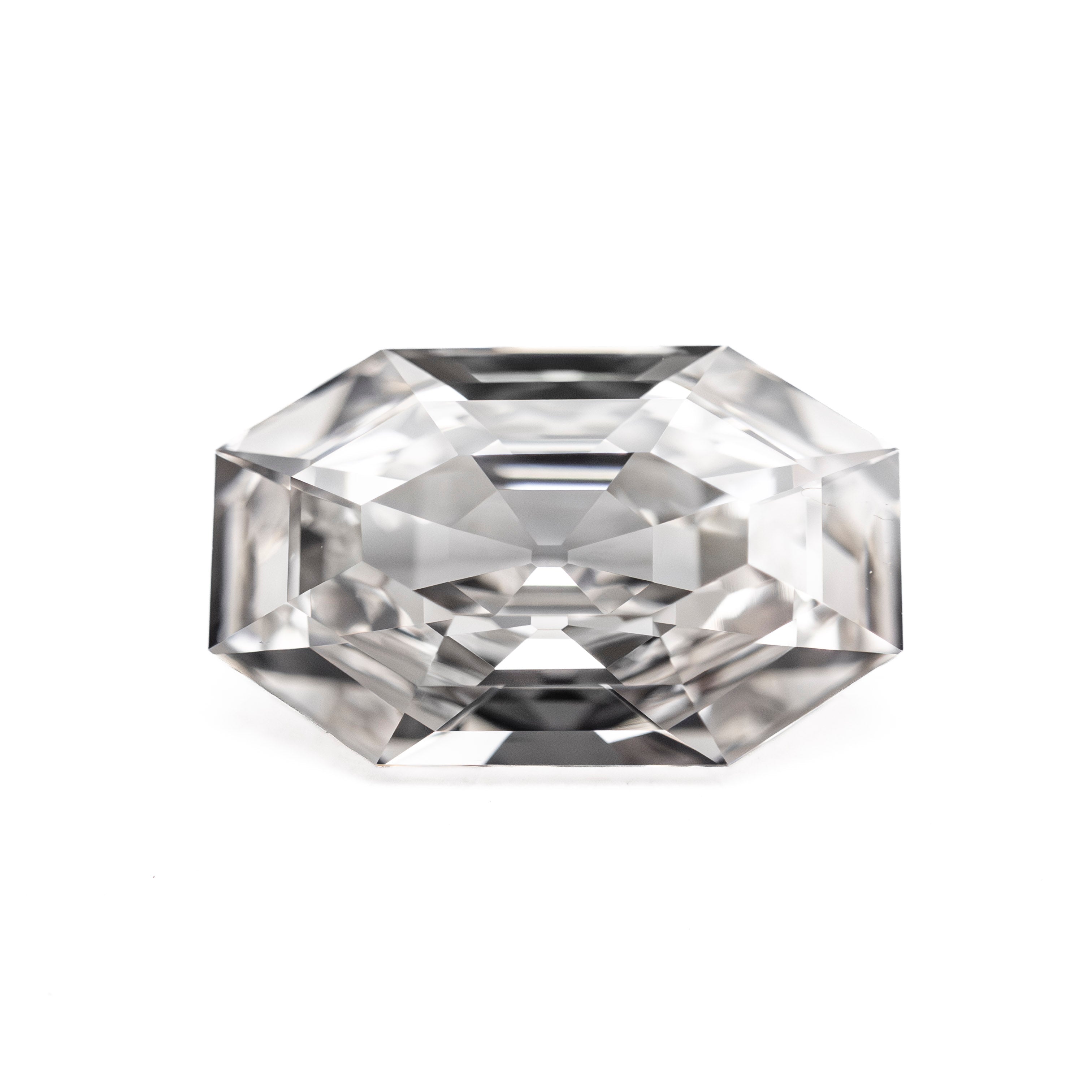 White Step Cut Diamond - 1.80ct Cut Corner Rectangle