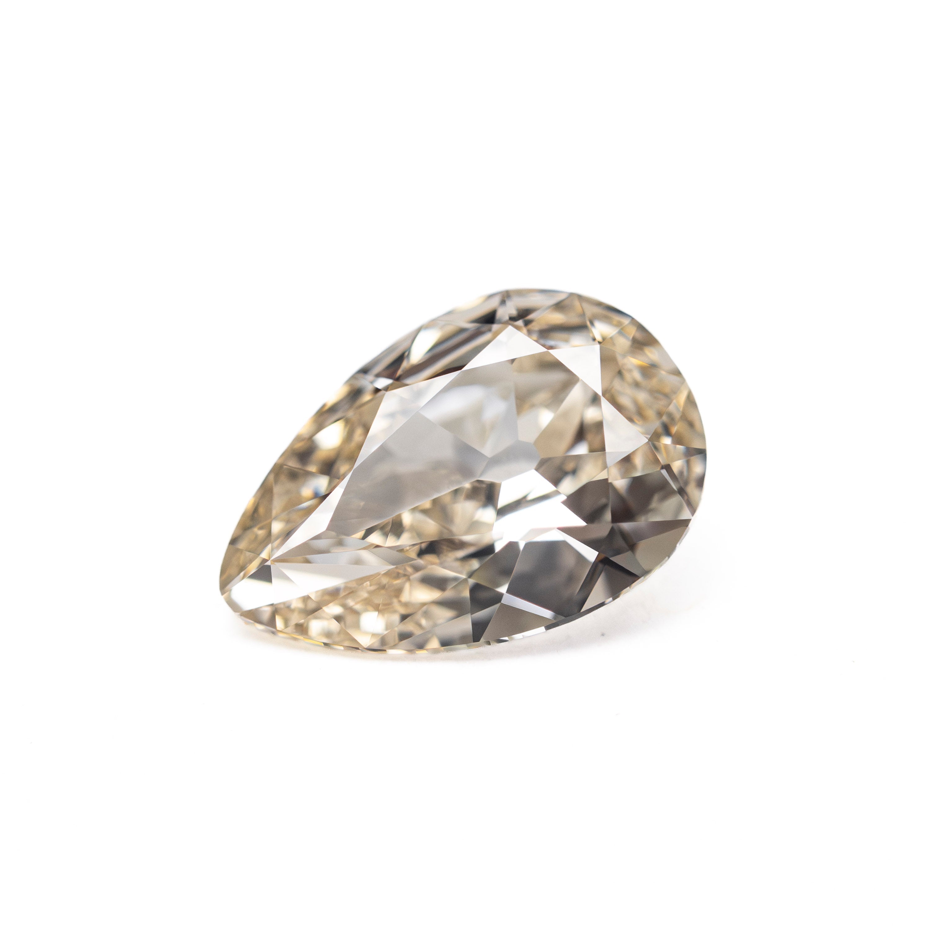 Light Champagne Brilliant Diamond - 1.28ct Pear