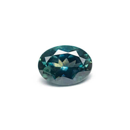 Teal Brilliant Sapphire - 1.29ct Oval