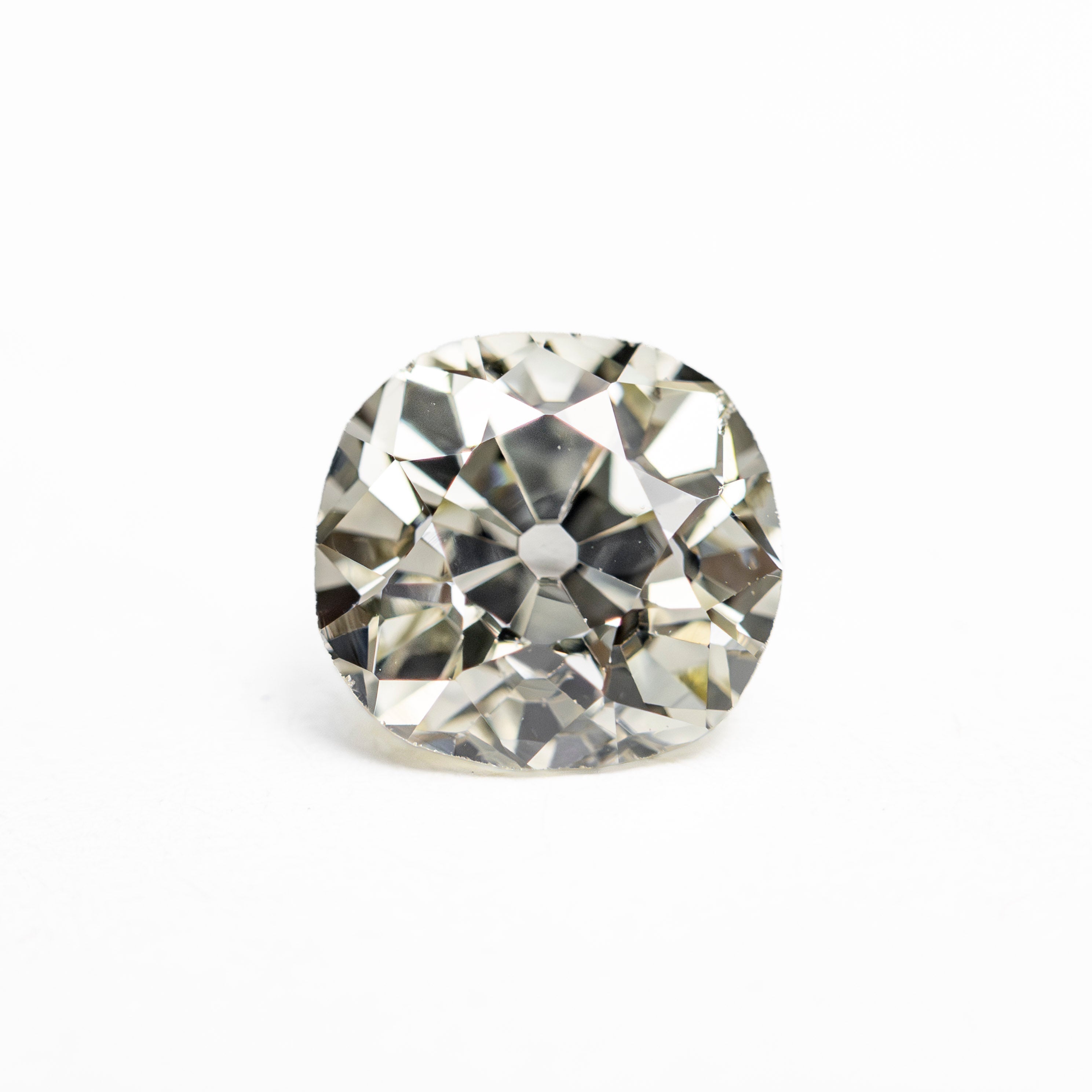 White Antique Old European Cut Diamond - 1.51ct Cushion