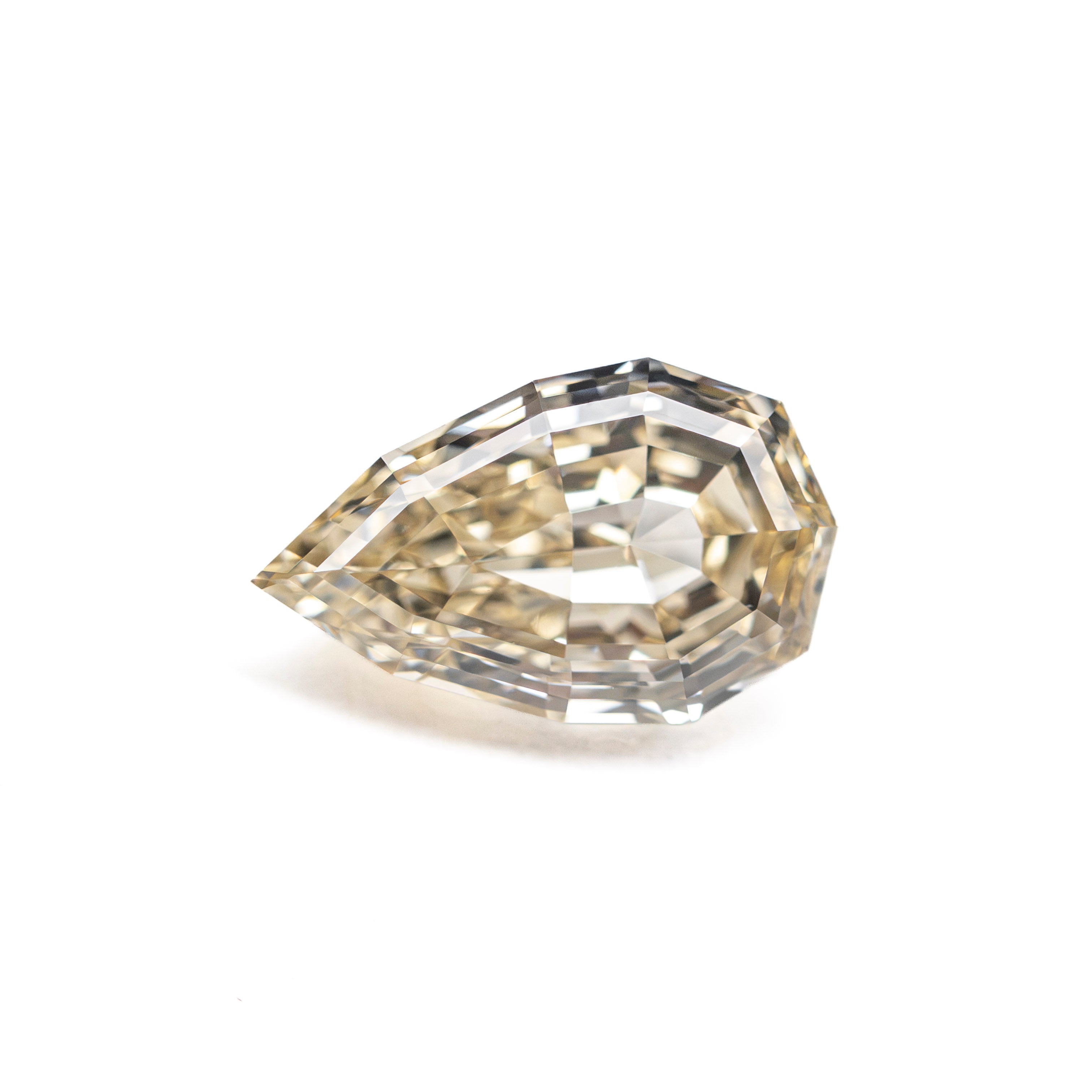 Champagne Step Cut Diamond - 1.36ct Geo Pear