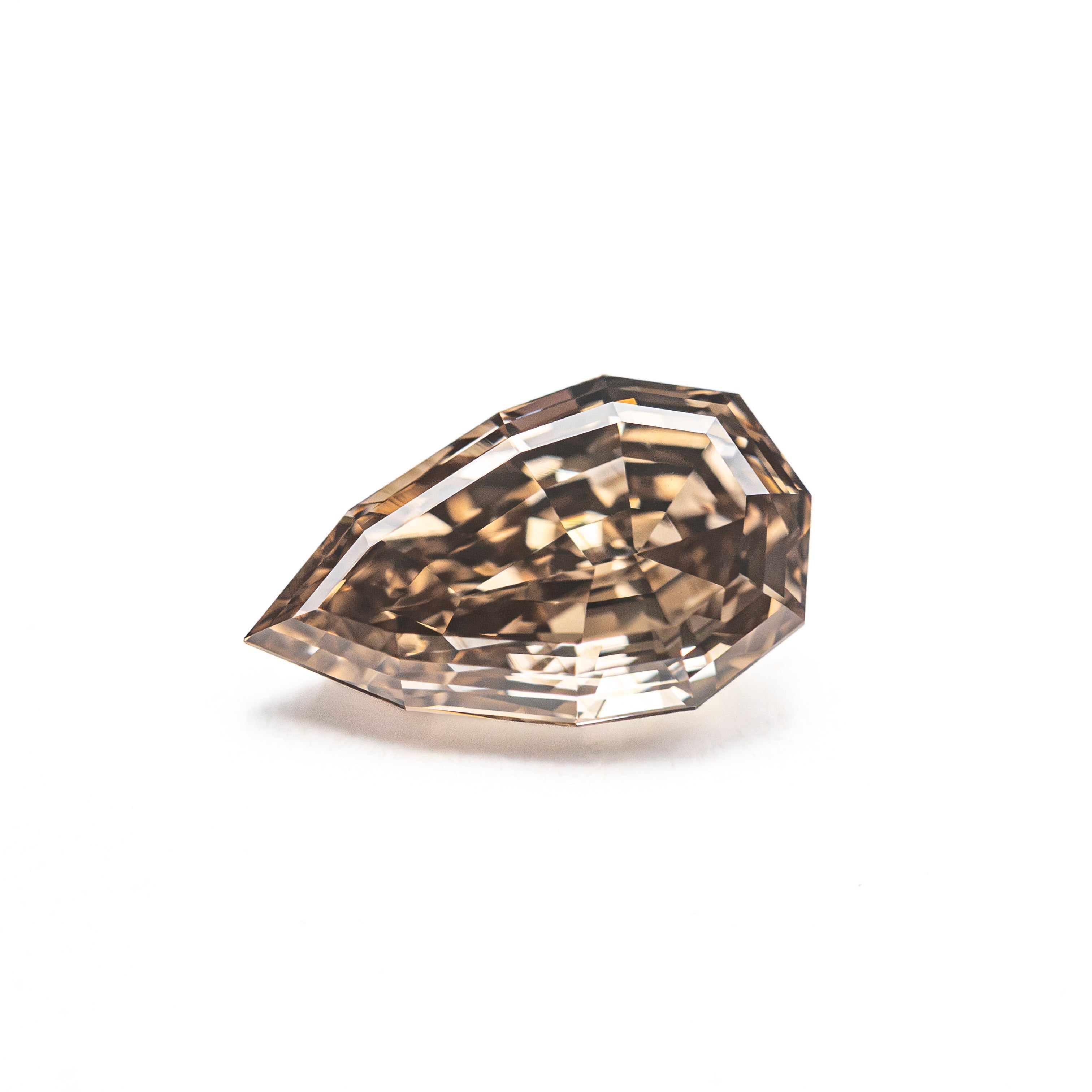Champagne Step Cut Diamond - 1.09ct Geo Pear