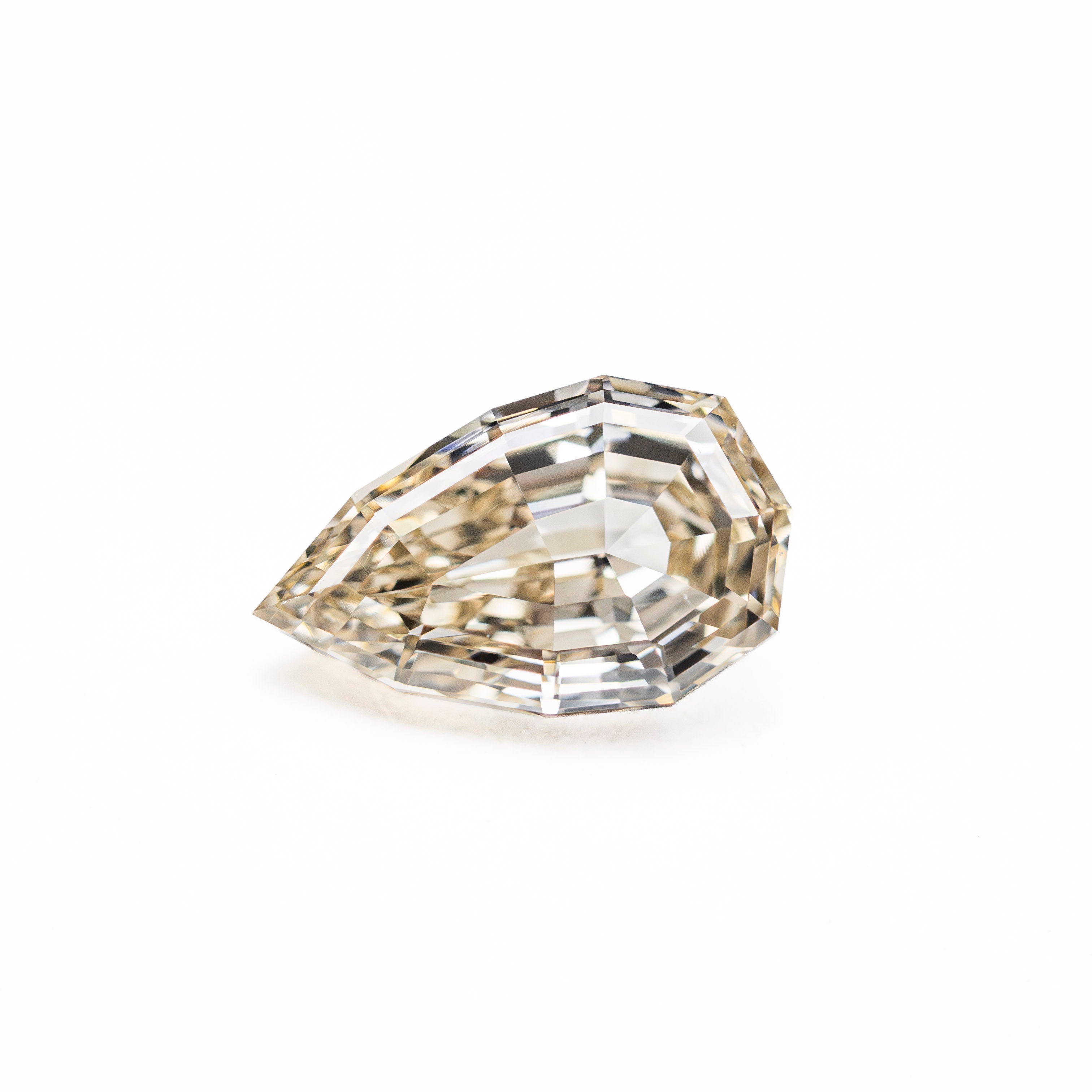 Champagne Step Cut Diamond - 1.06ct Geo Pear