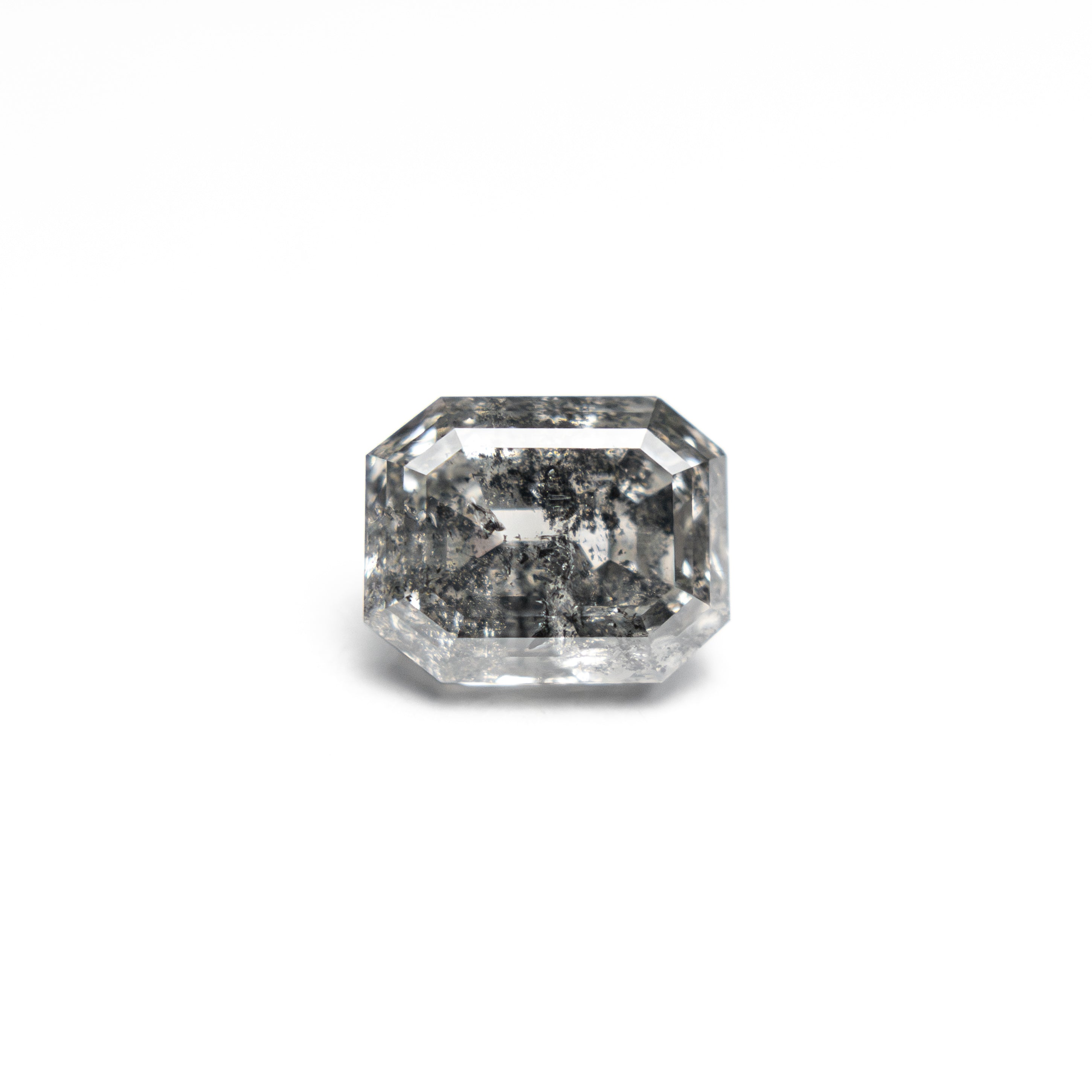 Salt and Pepper Step Cut Diamond - 0.97ct Cut Corner Rectangle