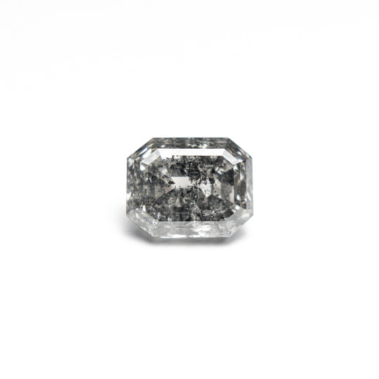Salt and Pepper Step Cut Diamond - 0.97ct Cut Corner Rectangle