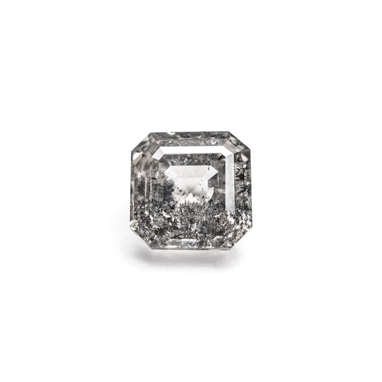 Salt and Pepper Step Cut Diamond - 0.86ct Cut Corner Square