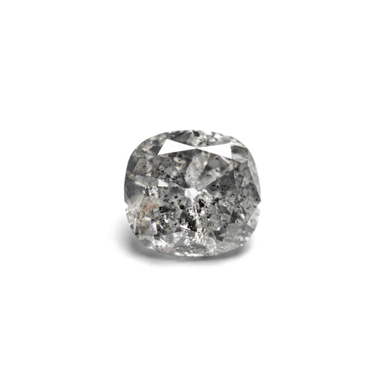 Salt and Pepper Modern Antique Old Mine Cut Diamond - 1.03ct Cushion