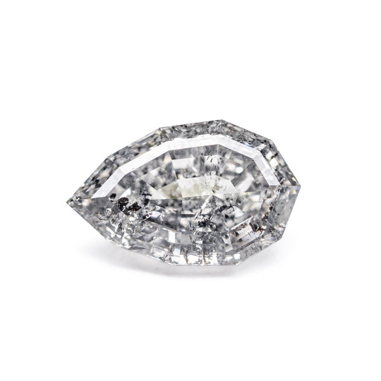 Salt and Pepper Step Cut Diamond - 1.87ct Geo Pear