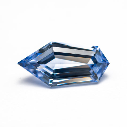Parti Blue-White Step Cut Sapphire - 2.20ct Shield