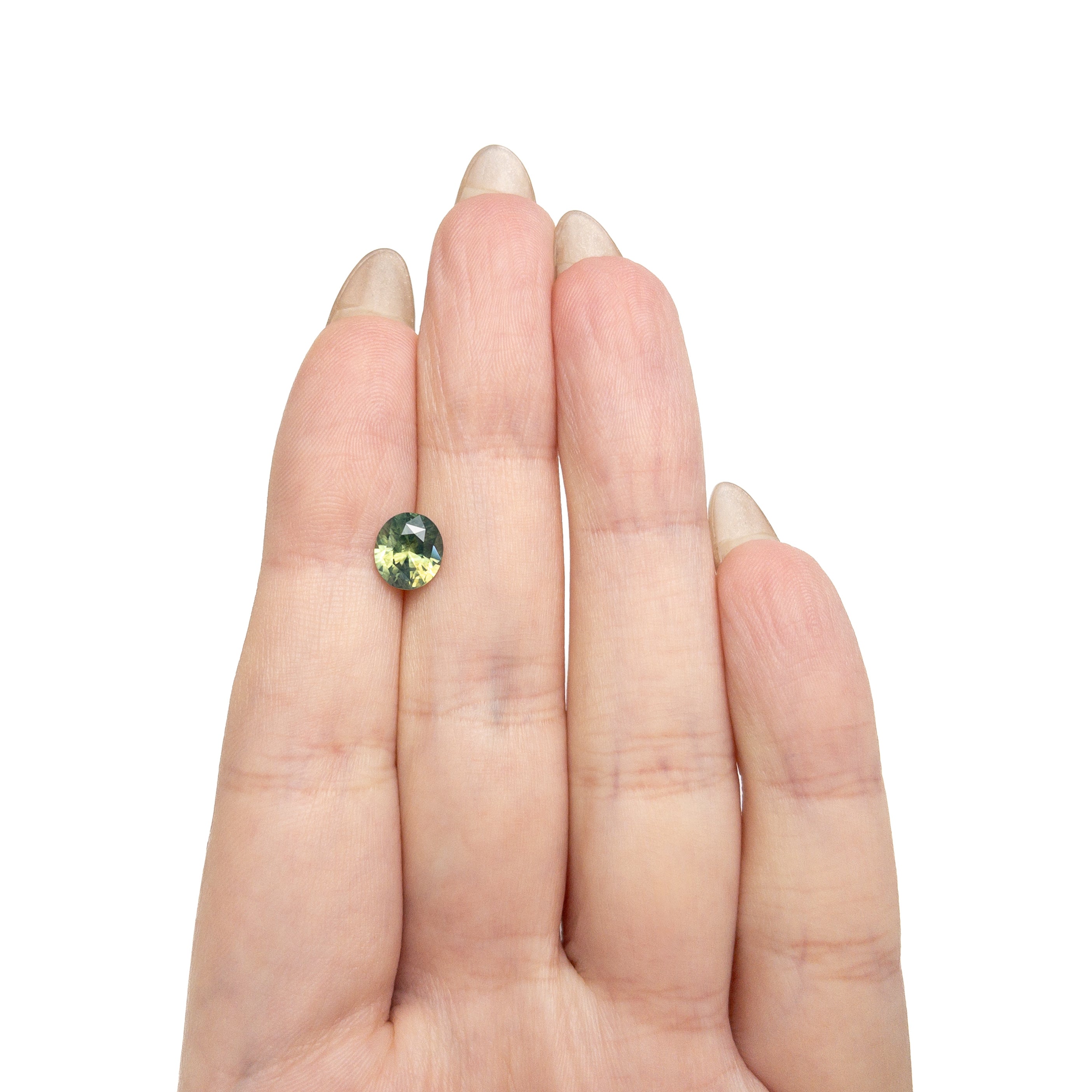 Opalescent Green Brilliant Sapphire - 2.00ct Oval