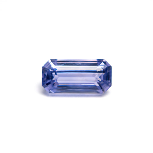Purple Step Cut Sapphire - 1.51ct Cut Corner Rectangle