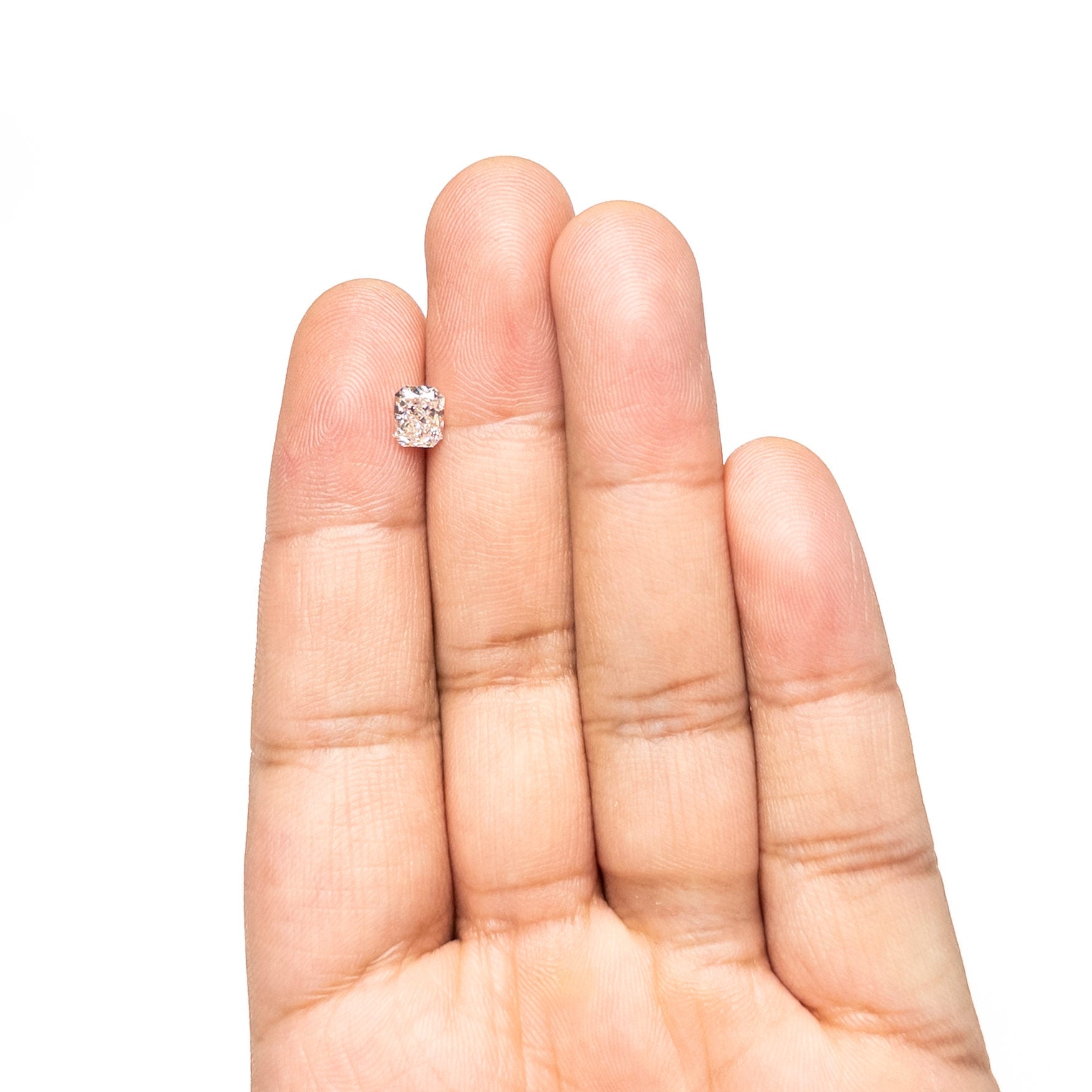 Champagne Brilliant Diamond - 1.01ct Cut Corner Rectangle