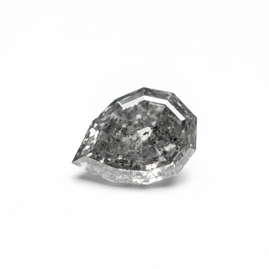 Salt and Pepper Step Cut Diamond - 1.48ct Geo Pear