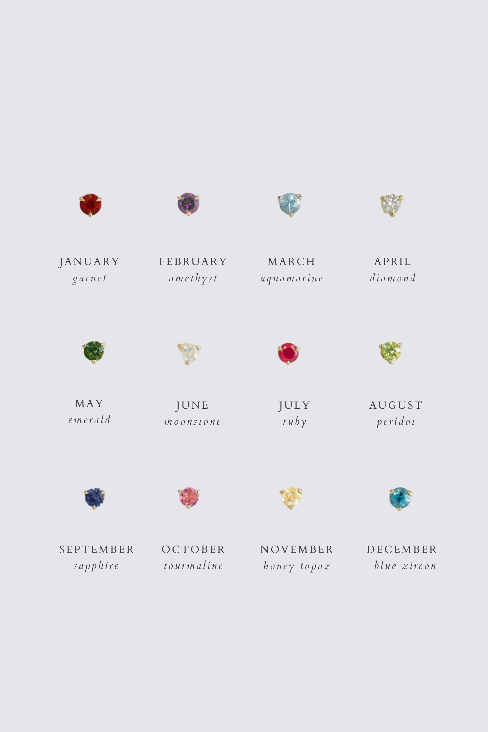 Birthstone Earrings *made-to-order - Foe & Dear