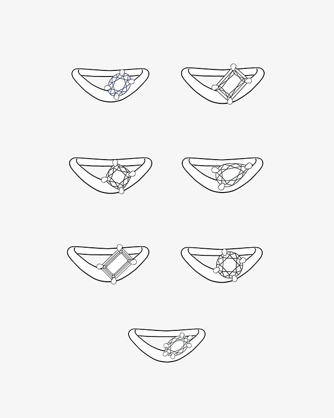 Coalescence Ring - White Lab-Grown Diamond *made-to-order - Foe & Dear