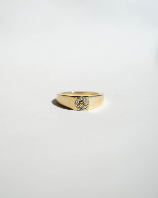 Bellis Signet Ring - Yellow Sapphire