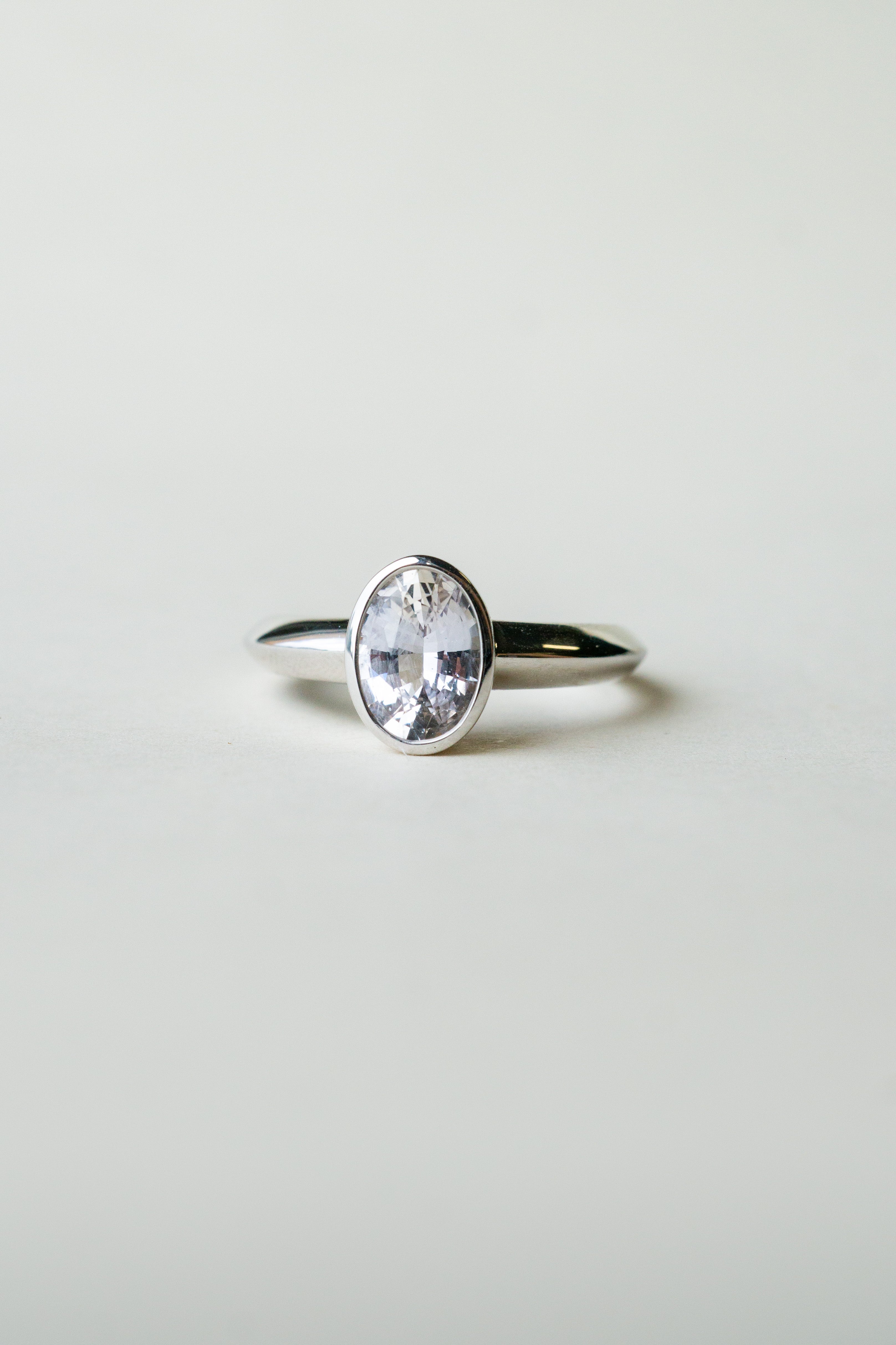 Foe & Dear - Jupiter Ring - 1.26ct Pale Violet Oval Mixed Cut Sapphire *ready-to-ship