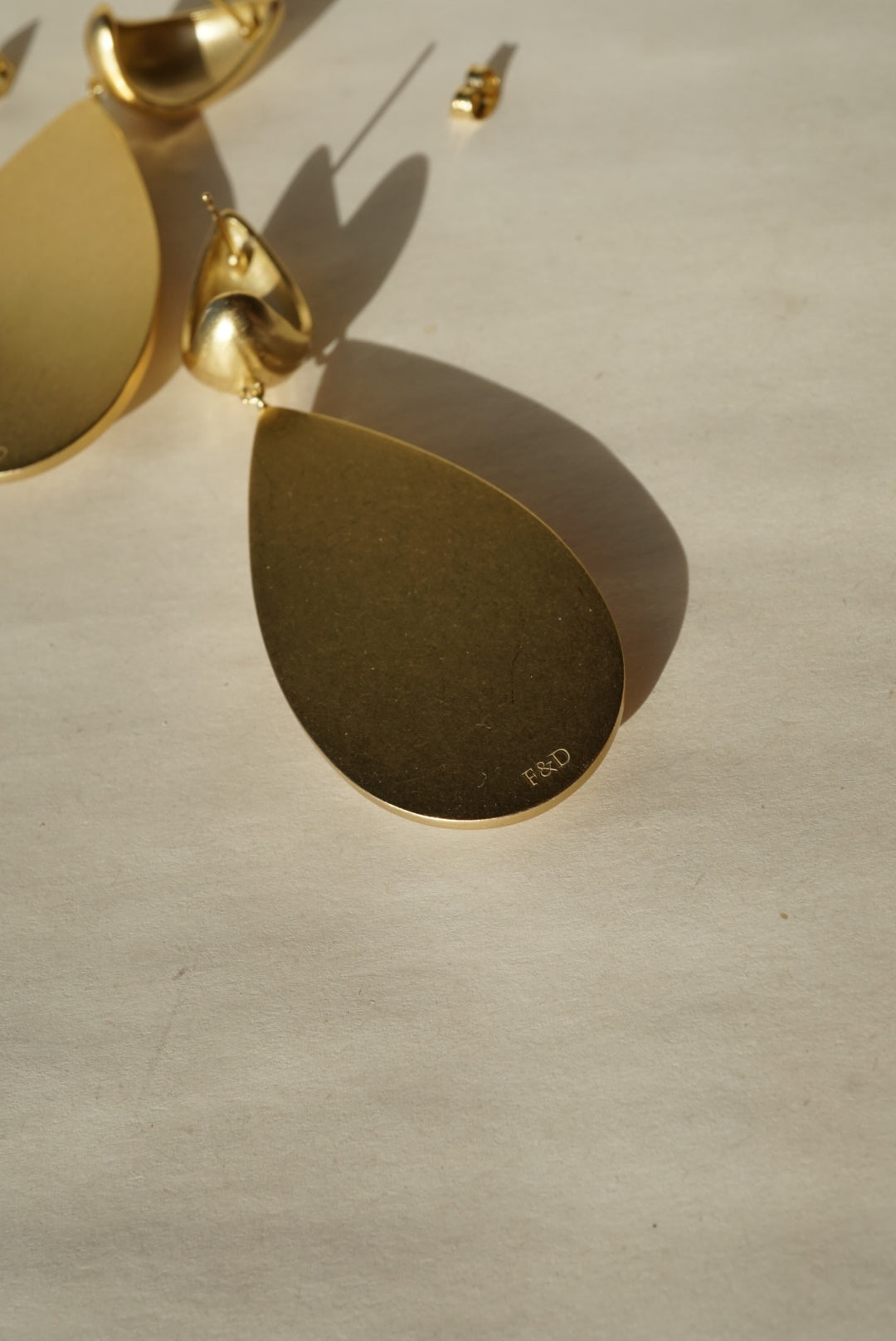 White Jade Teardrop Earrings - Foe & Dear