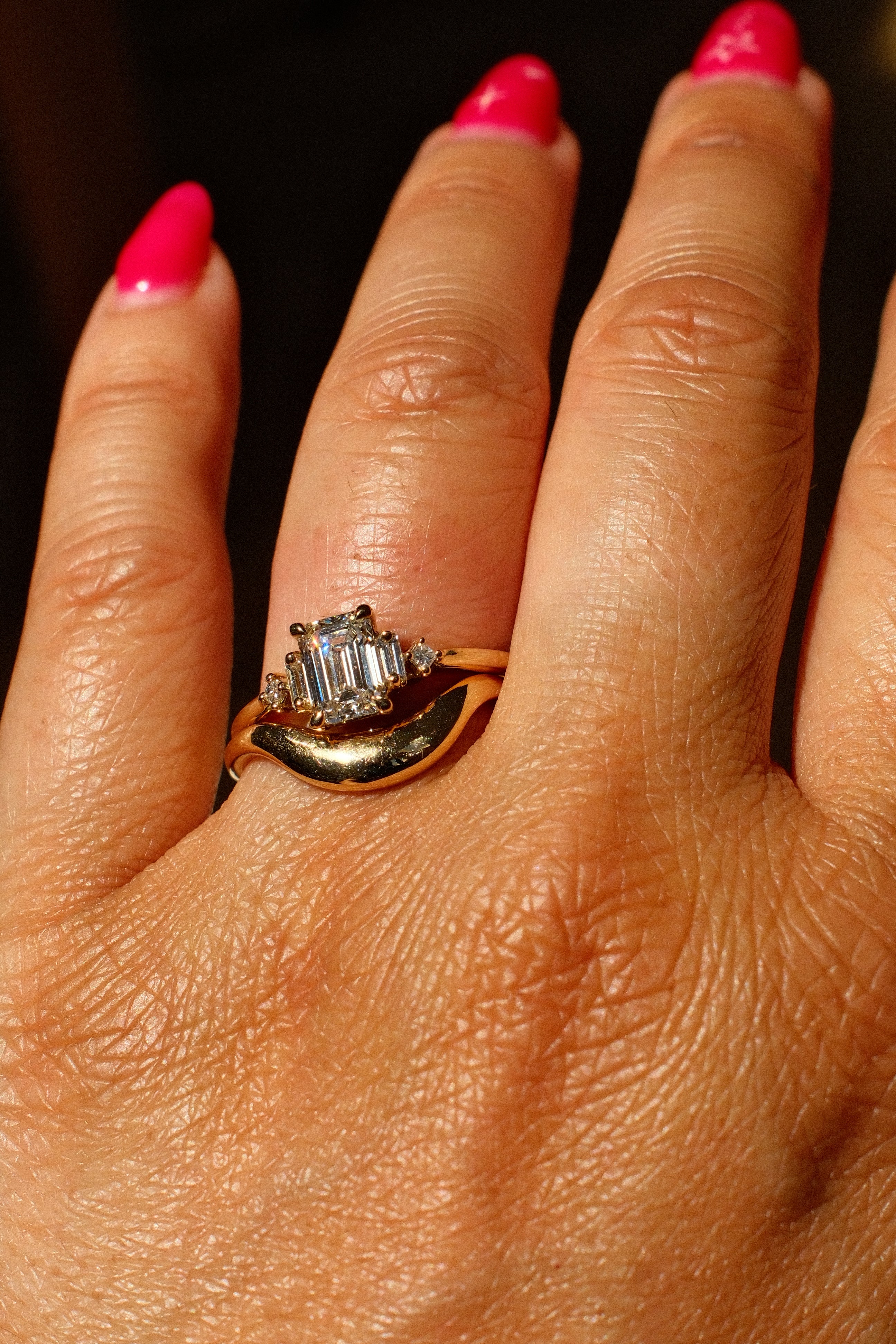 *new* Callisto Ring - 1.06ct White Emerald Cut Lab Diamond *ready-to-ship