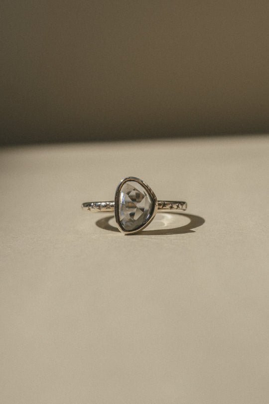 Estrella Ring - Pale Blue Amorphous Sapphire *ready-to-ship