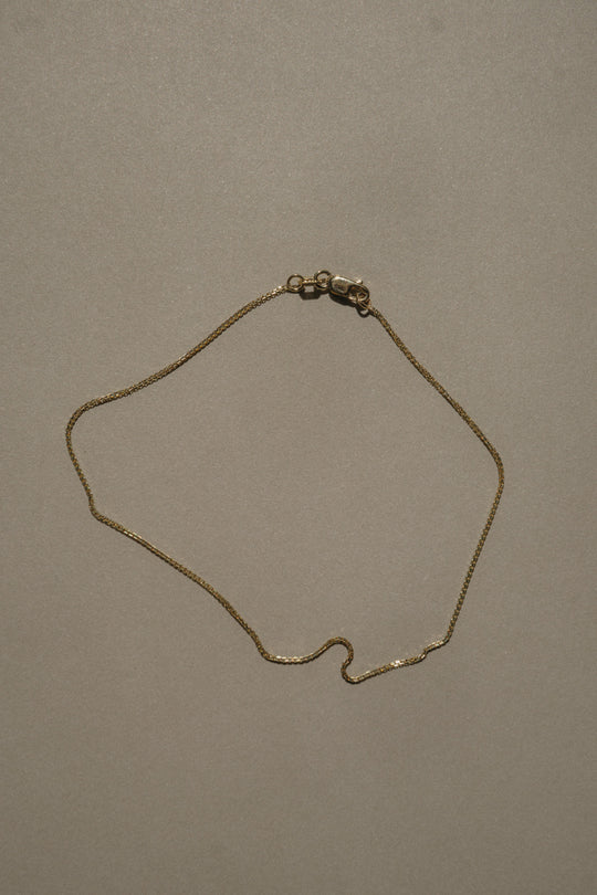 10k Yellow Gold Delicate Box Chain Anklet *ready-to-ship