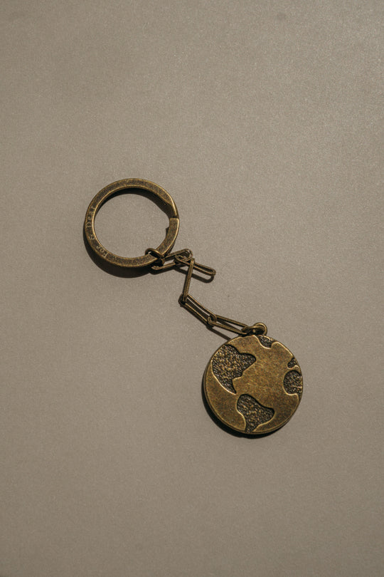 Brass Patina Terra Keyring *ready-to-ship