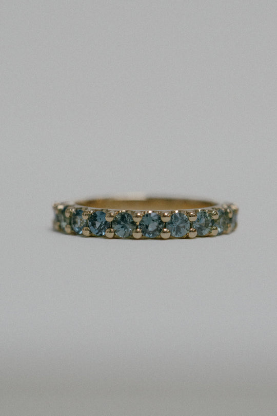 *new * Leilah Ring with Teal Australian Sapphires *ready-to-ship
