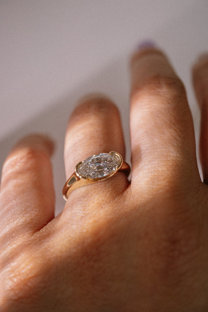 Whisper Ring - White Lab-Grown Diamond *made-to-order