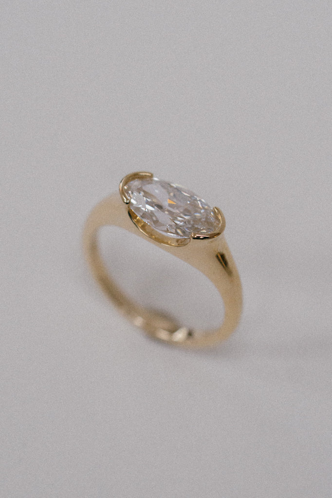 Whisper Ring - White Lab-Grown Diamond *made-to-order