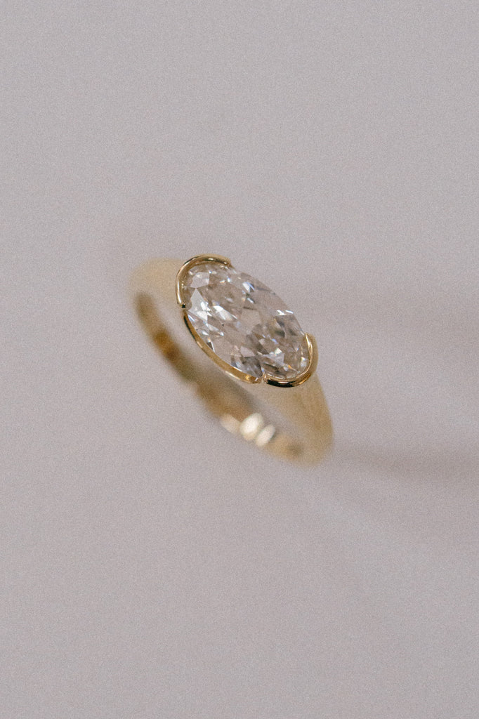 Whisper Ring - White Lab-Grown Diamond *made-to-order