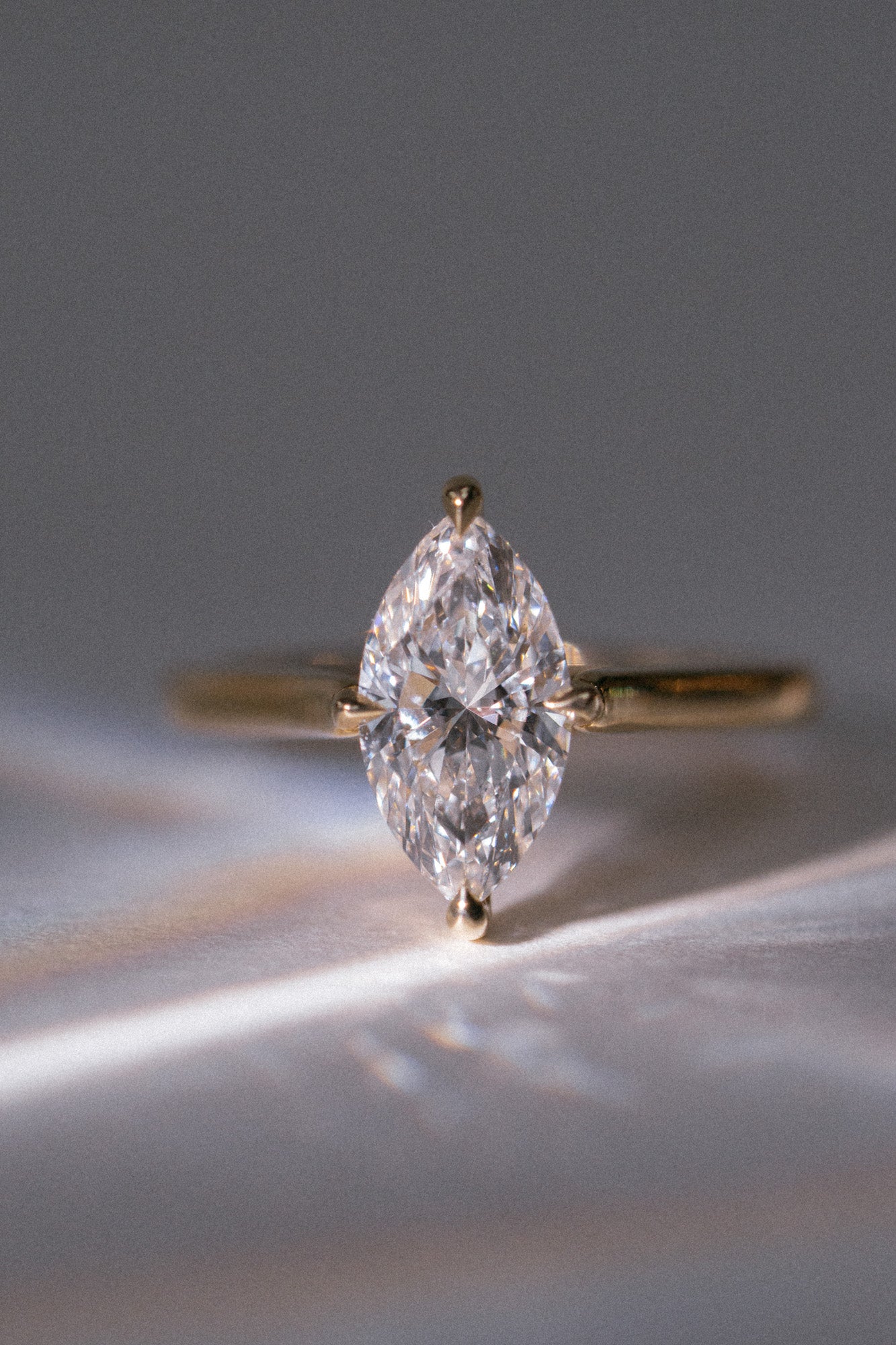 Foe & Dear | Villa Ring - 1.80ct White Marquise Brilliant-cut Lab Diamond *ready-to-ship