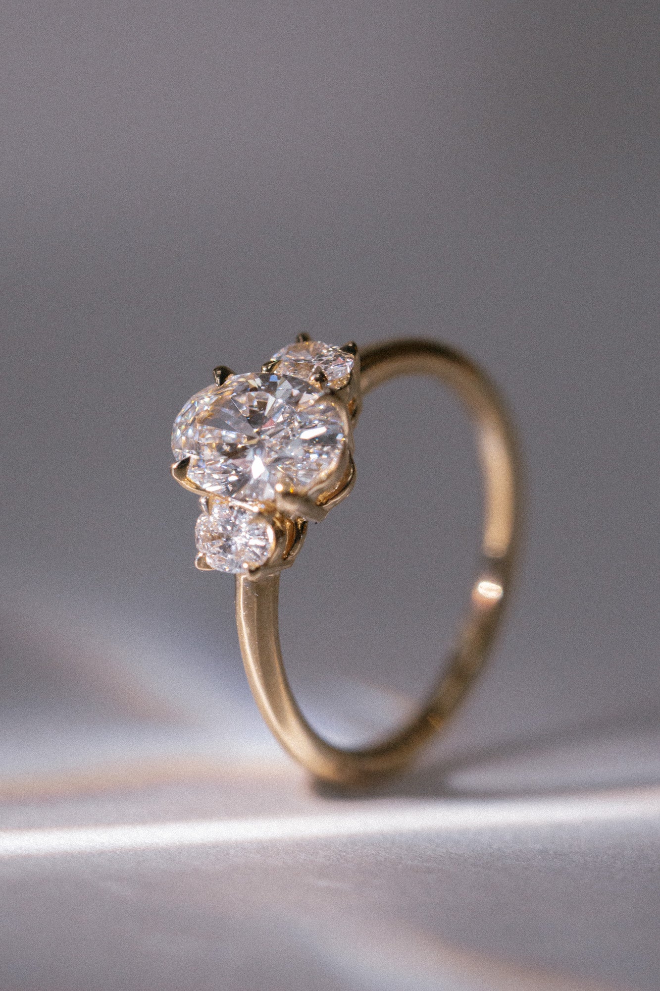 Foe & Dear | Luna Ring - 1.28ct White Oval Brilliant-cut Lab Diamond *ready-to-ship