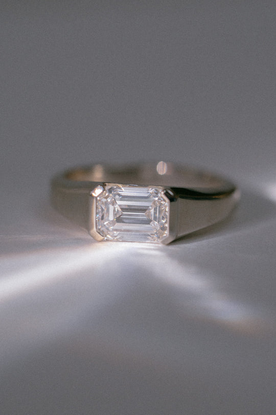 *new* Whisper Ring - 1.61ct White Emerald-cut Lab Diamond *ready-to-ship