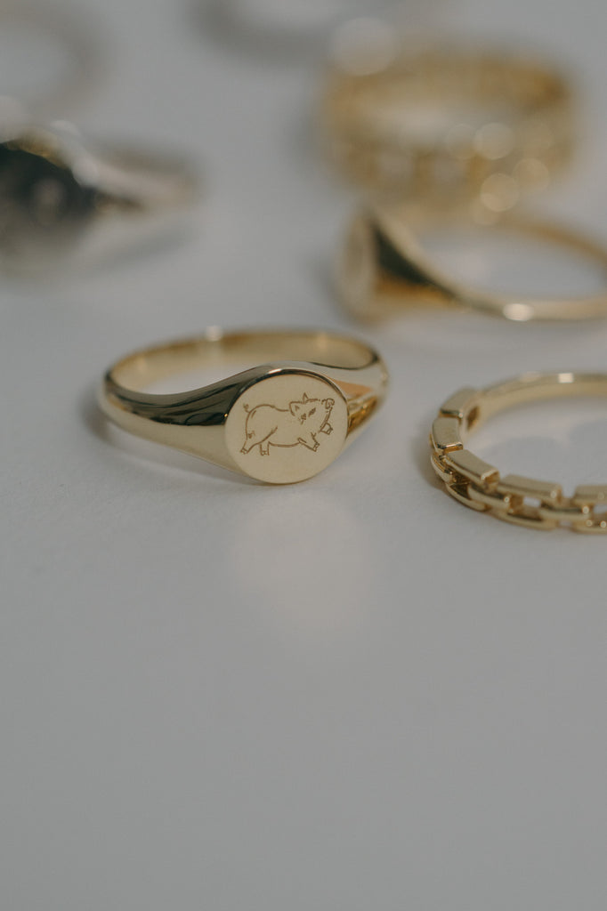 Bao Mini Ring - 14k Yellow Gold *made-to-order
