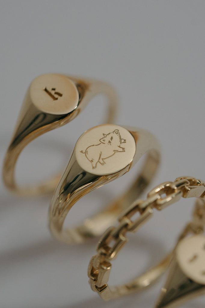 Bao Mini Ring - 14k Yellow Gold *made-to-order