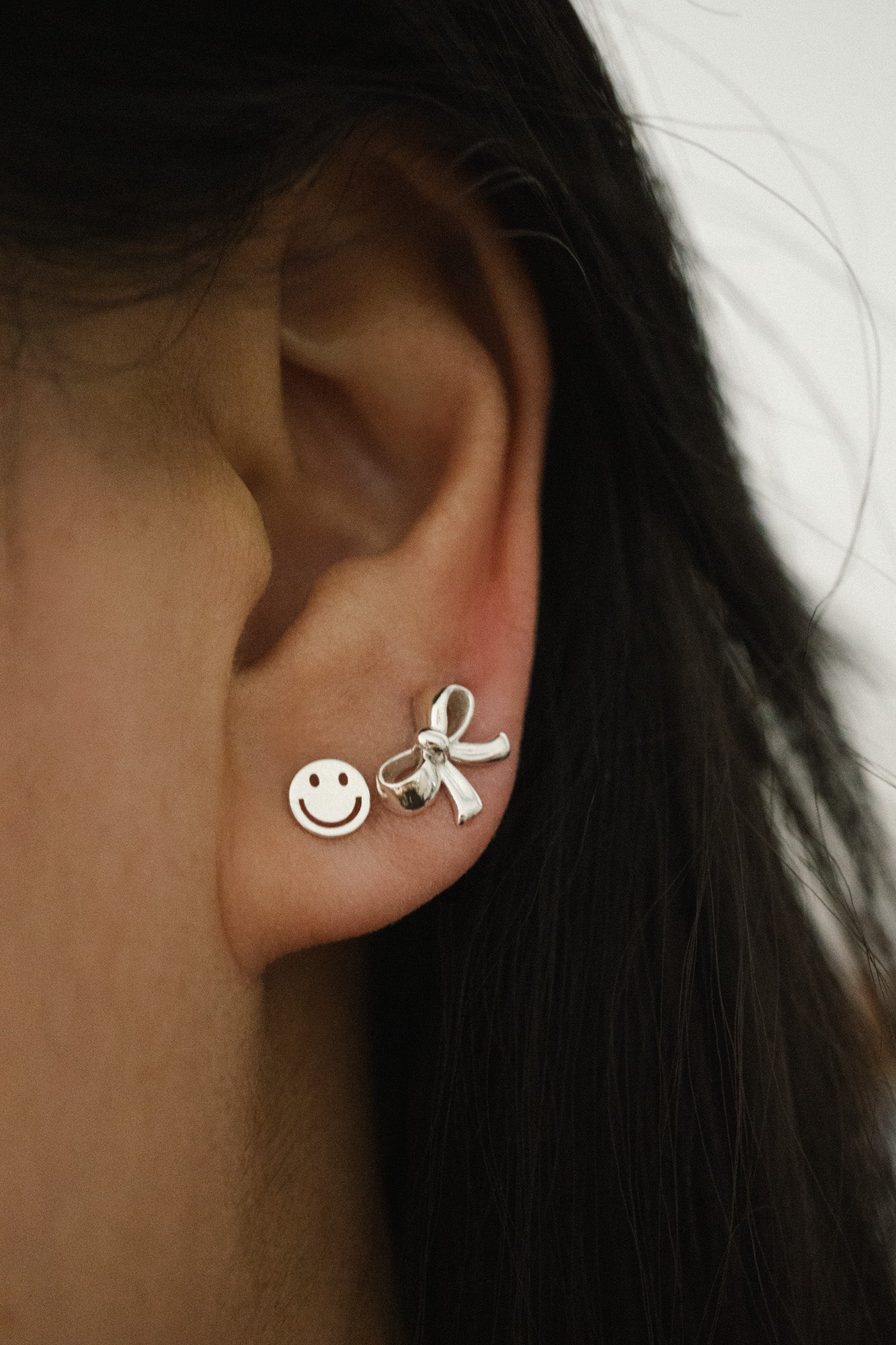 Smiley Stud Earrings *made-to-order - Foe & Dear
