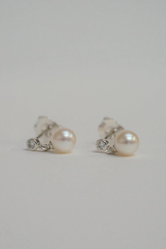 Akoya Pearl & Diamond Drop Earrings *ready-to-ship