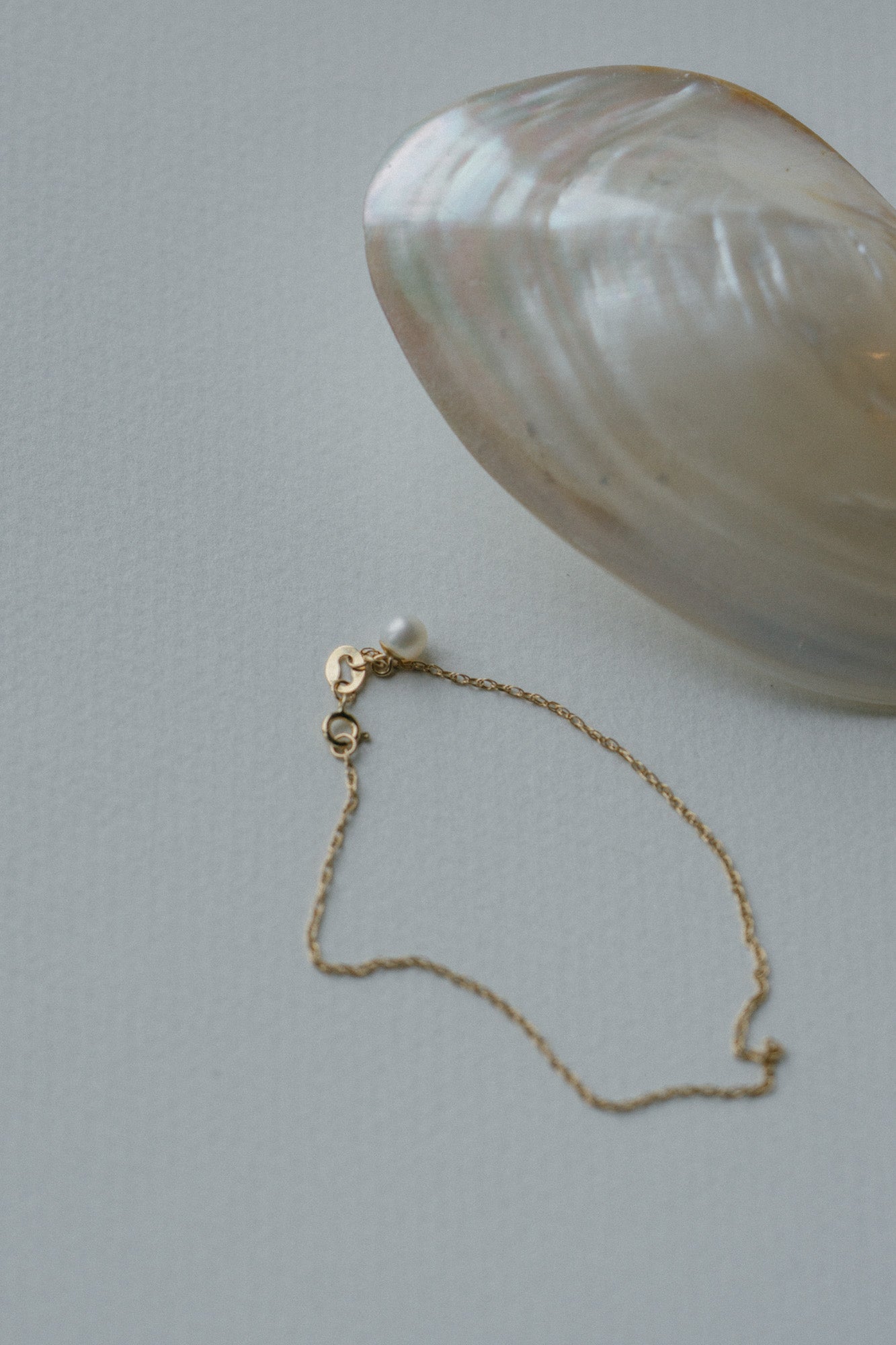 Pearl Dangle Rope Chain Bracelet *ready-to-ship