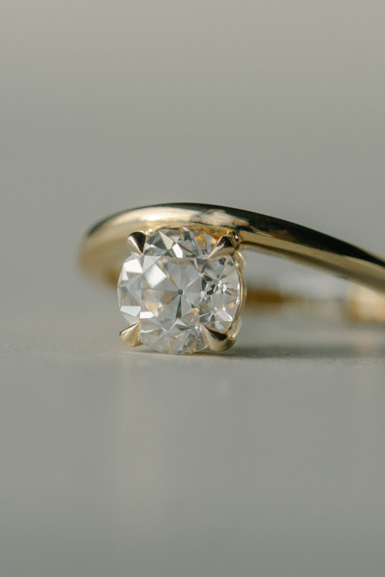 Foe & Dear Coalescence Ring - 1.56ct White Old European Cut Round Lab Grown Diamond *ready-to-ship