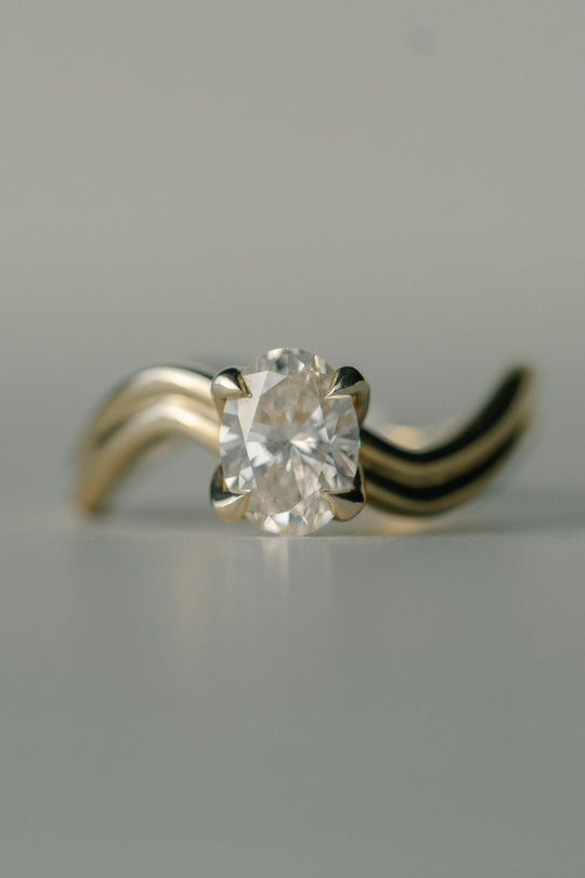 Leilani Ring - 1.05ct Champagne GIA Oval Brilliant Diamond *ready-to-ship