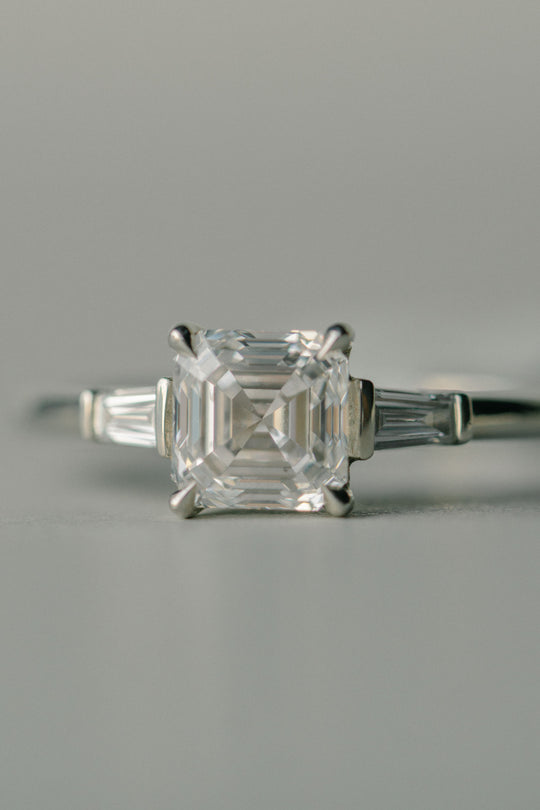 Keiko Ring -  1.24ct White Asscher Cut Lab Diamond *ready-to-ship