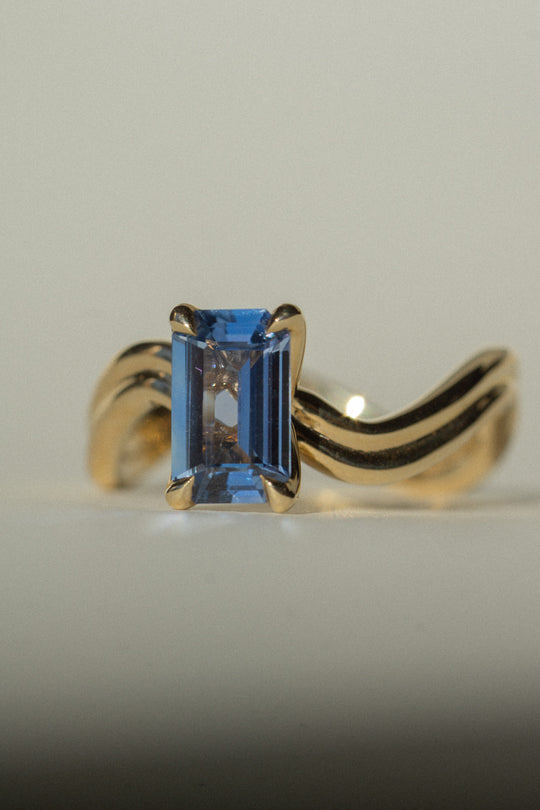 Leilani Ring - 1.44ct Blue Emerald-cut Sapphire *ready-to-ship