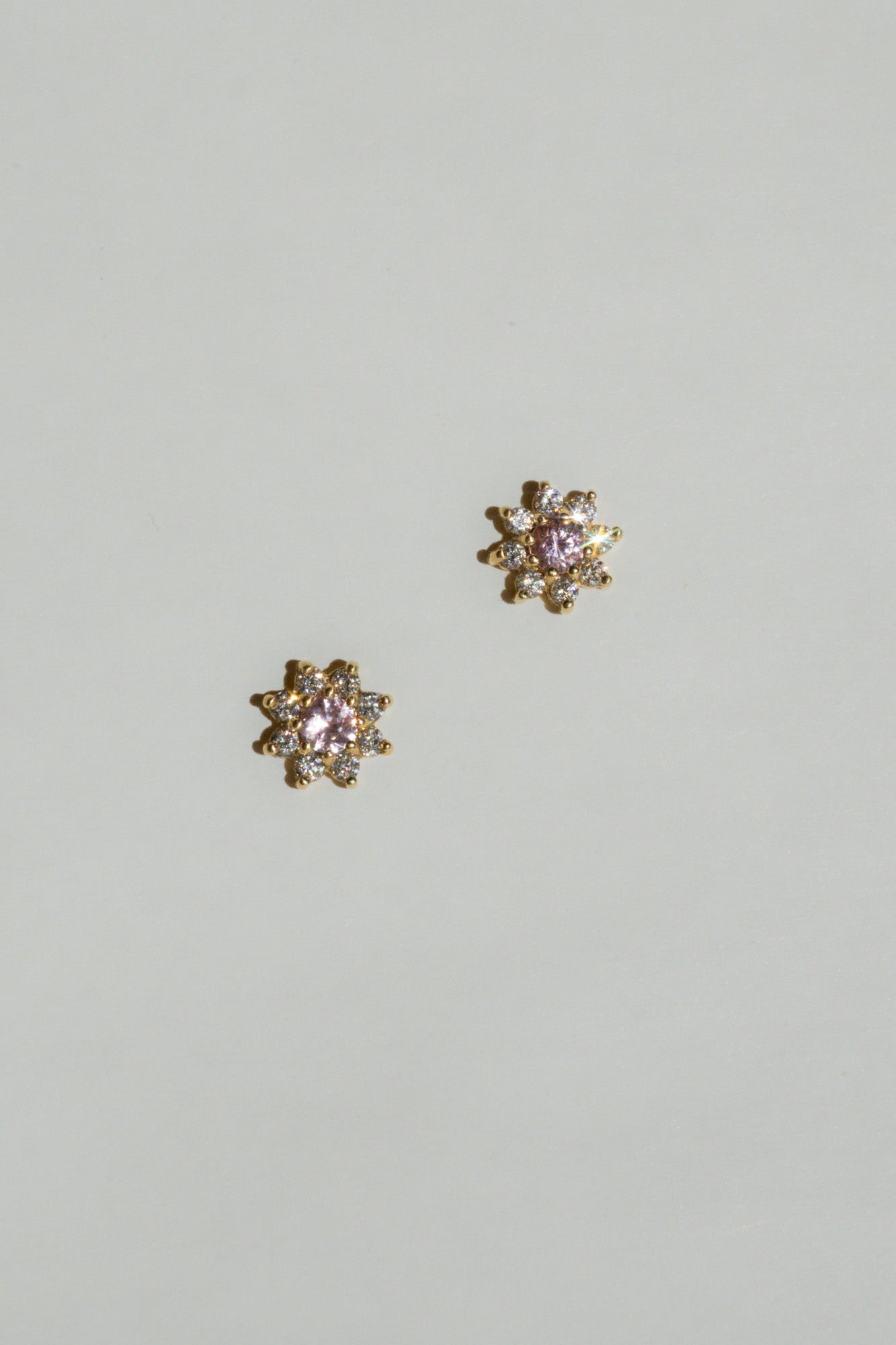 Bellis Studs - Pink Sapphire *made-to-order - Foe & Dear