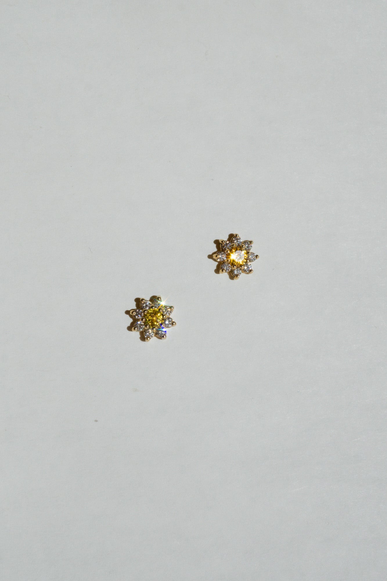 Bellis Studs - Yellow Sapphire *made-to-order - Foe & Dear