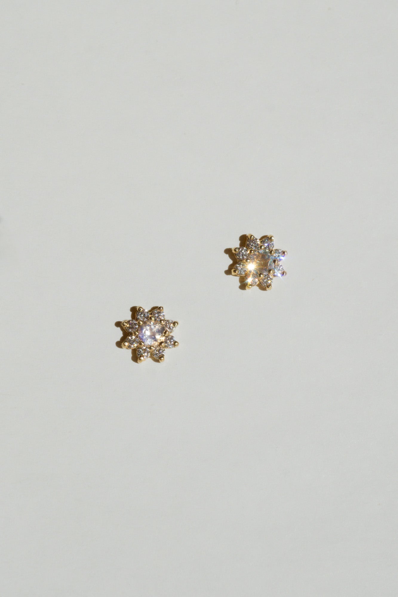Bellis Studs - Moonstone *made-to-order - Foe & Dear